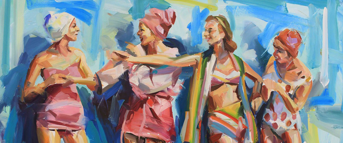 Party Conference by Paul Wright. Available from Rutland Antiques and Art Centre.